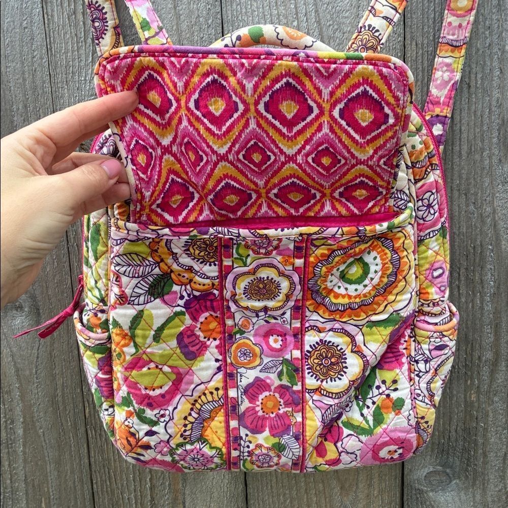 Vera Bradley Multicolor Patterned Backpack - Picture 5 of 16